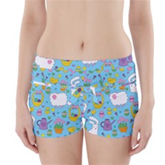 Cute Easter Pattern Boyleg Bikini Wrap Bottoms by Valentinaart