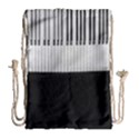 Piano Keys On The Black Background Drawstring Bag (Large) View1