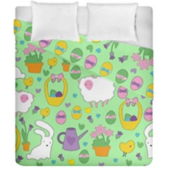 Cute Easter Pattern Duvet Cover Double Side (california King Size) by Valentinaart