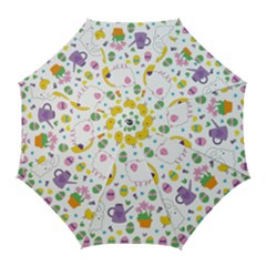 Cute Easter Pattern Golf Umbrellas by Valentinaart