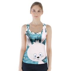 Easter Bunny  Racer Back Sports Top by Valentinaart