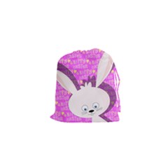 Easter Bunny  Drawstring Pouches (xs)  by Valentinaart