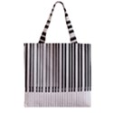 Abstract Piano Keys Background Zipper Grocery Tote Bag View1