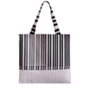 Abstract Piano Keys Background Zipper Grocery Tote Bag View2