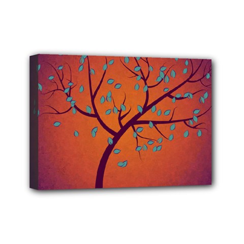 Beautiful Tree Background Mini Canvas 7  X 5 