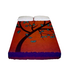 Beautiful Tree Background Fitted Sheet (full/ Double Size) by Nexatart