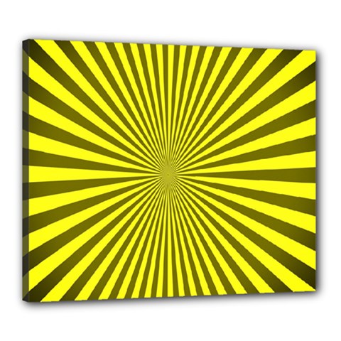 Sunburst Pattern Radial Background Canvas 24  X 20  by Nexatart