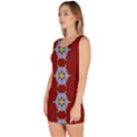 Geometric Seamless Pattern Digital Computer Graphic Sleeveless Bodycon Dress View2