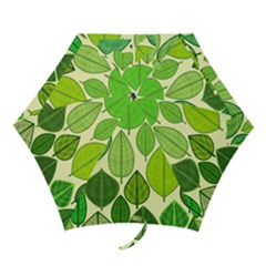 Leaves Pattern Design Mini Folding Umbrellas by TastefulDesigns