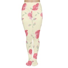 Seamless Flower Pattern Women s Tights by TastefulDesigns