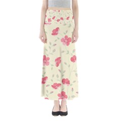 Seamless Flower Pattern Maxi Skirts