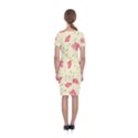 Seamless Flower Pattern Classic Short Sleeve Midi Dress View2