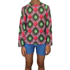 Gem Texture A Completely Seamless Tile Able Background Design Kids  Long Sleeve Swimwear by Nexatart