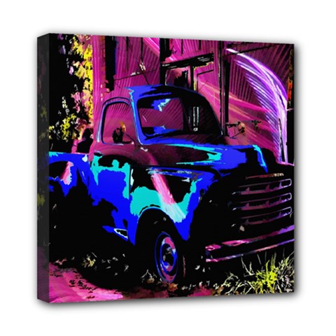 Abstract Artwork Of A Old Truck Mini Canvas 8  X 8  by Nexatart