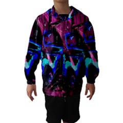 Abstract Artwork Of A Old Truck Hooded Wind Breaker (kids) by Nexatart