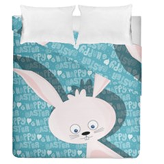 Easter Bunny  Duvet Cover Double Side (queen Size) by Valentinaart