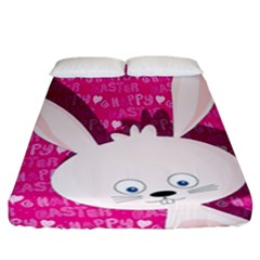 Easter Bunny  Fitted Sheet (california King Size)