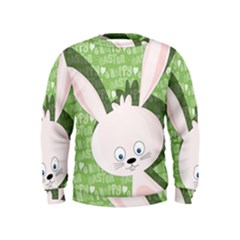 Easter Bunny  Kids  Sweatshirt by Valentinaart