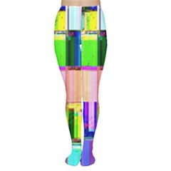 Glitch Art Abstract Women s Tights