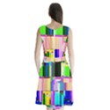 Glitch Art Abstract Sleeveless Chiffon Waist Tie Dress View2