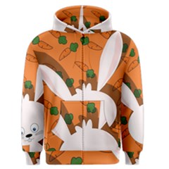Easter Bunny  Men s Zipper Hoodie by Valentinaart