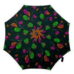 Cartoon Grunge Beetle Wallpaper Background Hook Handle Umbrellas (medium) by Nexatart