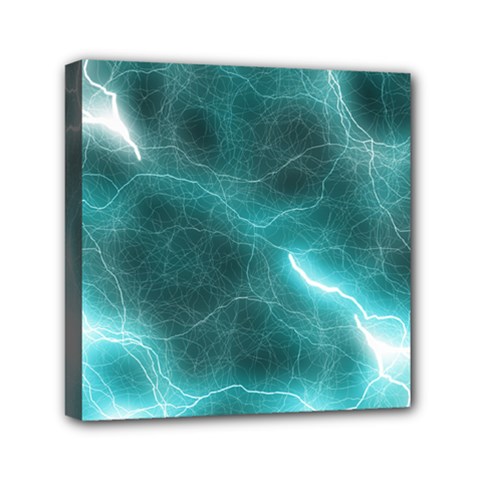 Light Web Colorful Web Of Crazy Lightening Mini Canvas 6  x 6 