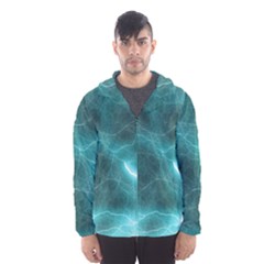 Light Web Colorful Web Of Crazy Lightening Hooded Wind Breaker (Men)