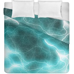 Light Web Colorful Web Of Crazy Lightening Duvet Cover Double Side (King Size)