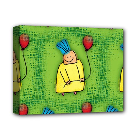 Party Kid A Completely Seamless Tile Able Design Deluxe Canvas 14  X 11  by Nexatart