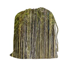 Bamboo Trees Background Drawstring Pouches (xxl) by Nexatart