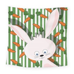 Easter bunny  Square Tapestry (Large)