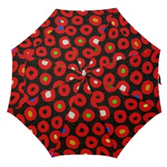 Polka Dot Texture Digitally Created Abstract Polka Dot Design Straight Umbrellas by Nexatart