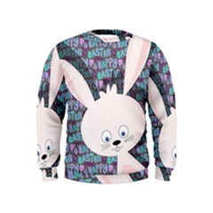 Easter Bunny  Kids  Sweatshirt by Valentinaart
