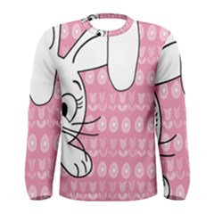 Easter Bunny  Men s Long Sleeve Tee by Valentinaart