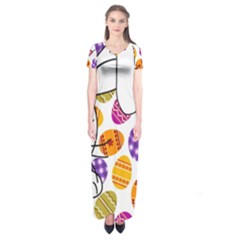 Easter Bunny  Short Sleeve Maxi Dress by Valentinaart