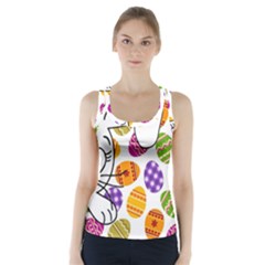 Easter Bunny  Racer Back Sports Top by Valentinaart