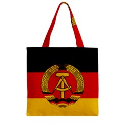 Flag Of East Germany Zipper Grocery Tote Bag by abbeyz71