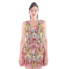 Jungle Life And Paradise Apples Scoop Neck Skater Dress by pepitasart