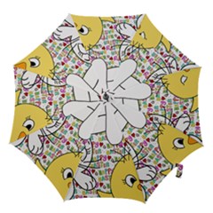 Easter Bunny And Chick  Hook Handle Umbrellas (medium) by Valentinaart