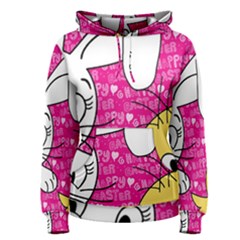 Easter Bunny And Chick  Women s Pullover Hoodie by Valentinaart