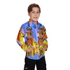 Winter Church Wind Breaker (kids) by Nexatart