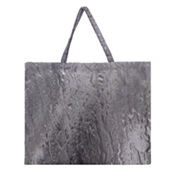 Water Drops Zipper Large Tote Bag by Nexatart