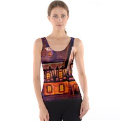 House In Winter Decoration Tank Top by Nexatart