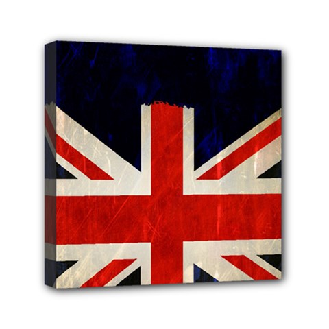 Flag Of Britain Grunge Union Jack Flag Background Mini Canvas 6  X 6  by Nexatart