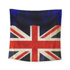 Flag Of Britain Grunge Union Jack Flag Background Square Tapestry (small) by Nexatart