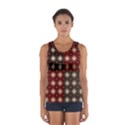 Decorative Pattern With Flowers Digital Computer Graphic Women s Sport Tank Top  View1