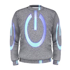 Close Up Of A Power Button Men s Sweatshirt by Nexatart