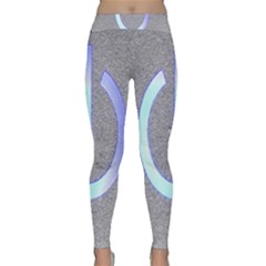 Close Up Of A Power Button Classic Yoga Leggings