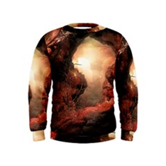 3d Illustration Of A Mysterious Place Kids  Sweatshirt